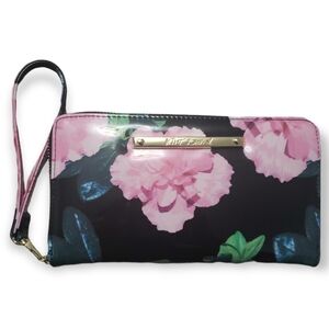 Betsey Johnson zip around floral wallet